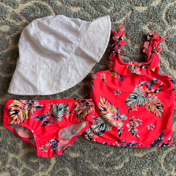 OshKosh B'gosh Other - Toddler Bathing Suit and Sun Hat Bundle